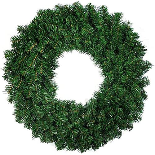 Guirlande de Noël pour porte d'entrée YZCIS 80 cm en aiguilles de pin artificielles