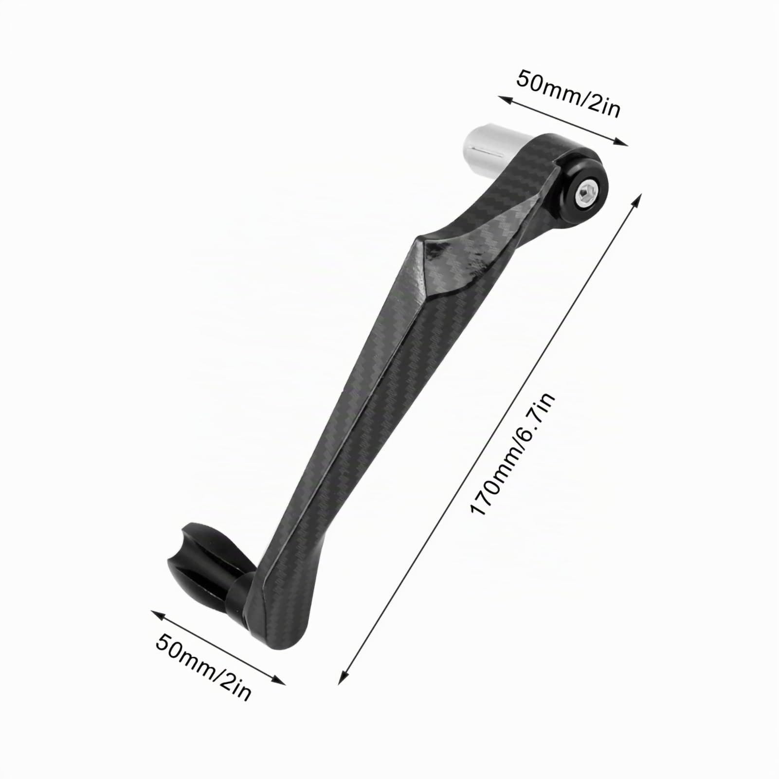 Fydun Protecteur de guidon de moto 7/8 pouces Protecteur de frein de moto universel en alliage d'aluminium(noir)