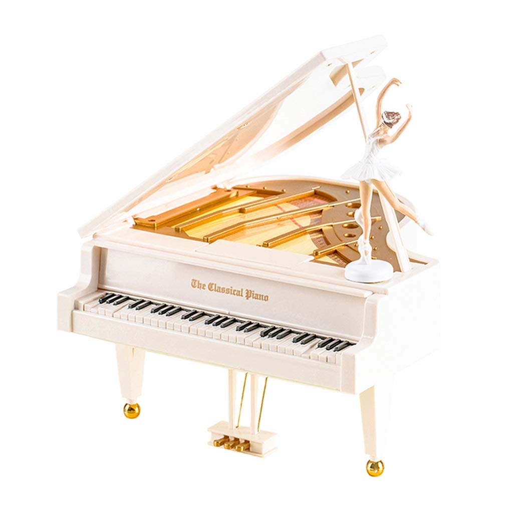 Caja de música de la manivela modelo piano regalo amor boda