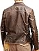 Men's Raiders of The Lost Ark Brown Leather jacket | Brown distressed Leather Jacket Harrison American Bomber Leather Coat (D2, M)
