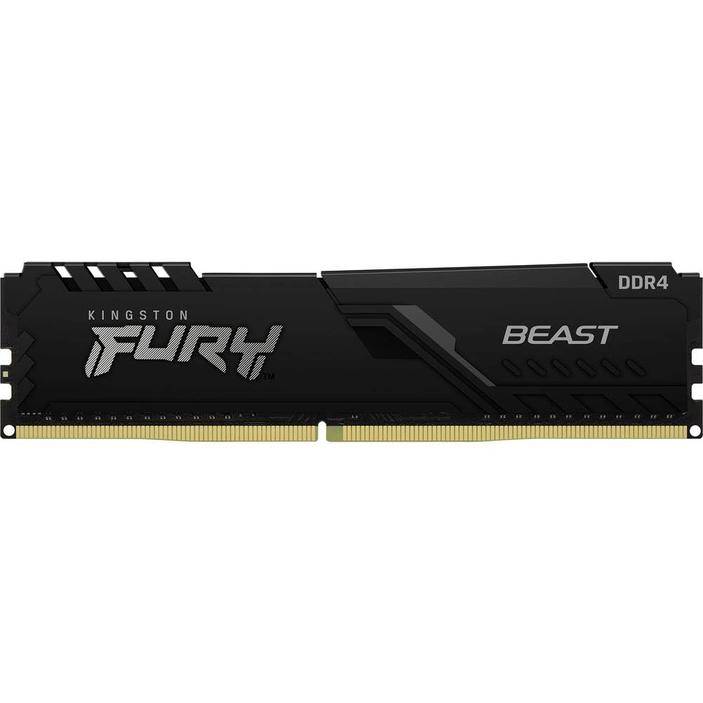 Kingston FURY Beast 16GB 3200MHz DDR4 CL16 Desktop Memory Single Stick KF432C16BB/16, Black