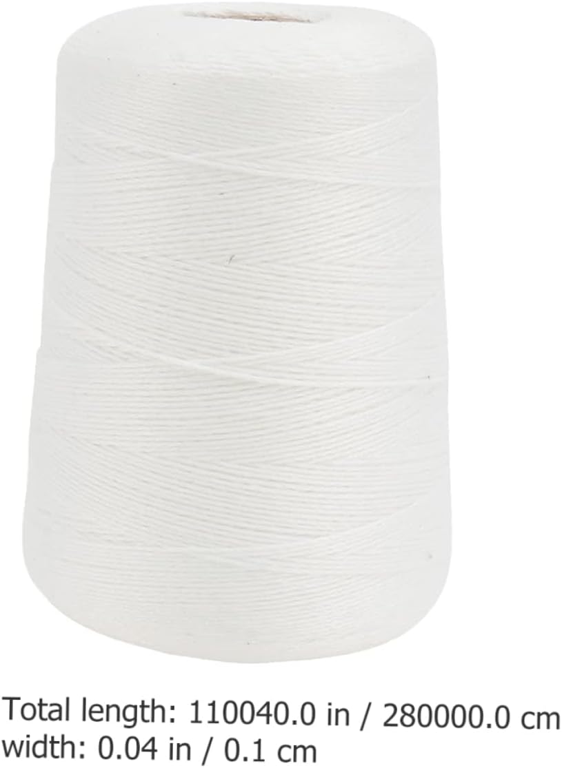 Zerodeko 1 Roll of Cotton Meat Thread 1mm for Ham Sausage Packing Professional Cooking Twine for Meat Binding