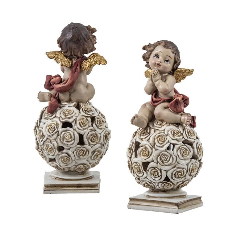 Petits anges déco DRW en résine pastel statuette figurine décoration maison - 2