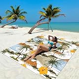 🌊【Motif à la mode】Ce tapis offre une apparence lumineuse et une grande visibilité. Que vous soyez à l'extérieur ou à la plage, vous pourrez facilement retrouver votre famille et vos amis sans vous déplacer. les motifs vifs et vibrants font de vous la présence la plus distinctive sur la plage ou dans le parc.