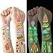 Tatuaggi Temporanei per Bambini, 20 Fogli Luminous Adesivi Tatuaggi Finti, Tatuaggio Set de Temi Trasporto e Robot, Ragazzo Ragazza Compleanno Festa Giochi Regalini Giocattoli