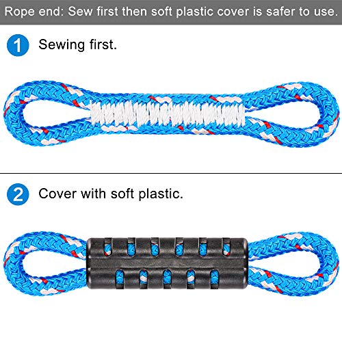BeneLabel 2 Pack of Ninja Line Gymnastic Rings,Monkey Ring Outdoor Backyard Ninja Line Accessories Set,Swing Bar Rings Obstacle Course for Training Equipment for Kids,1000LB Capacity