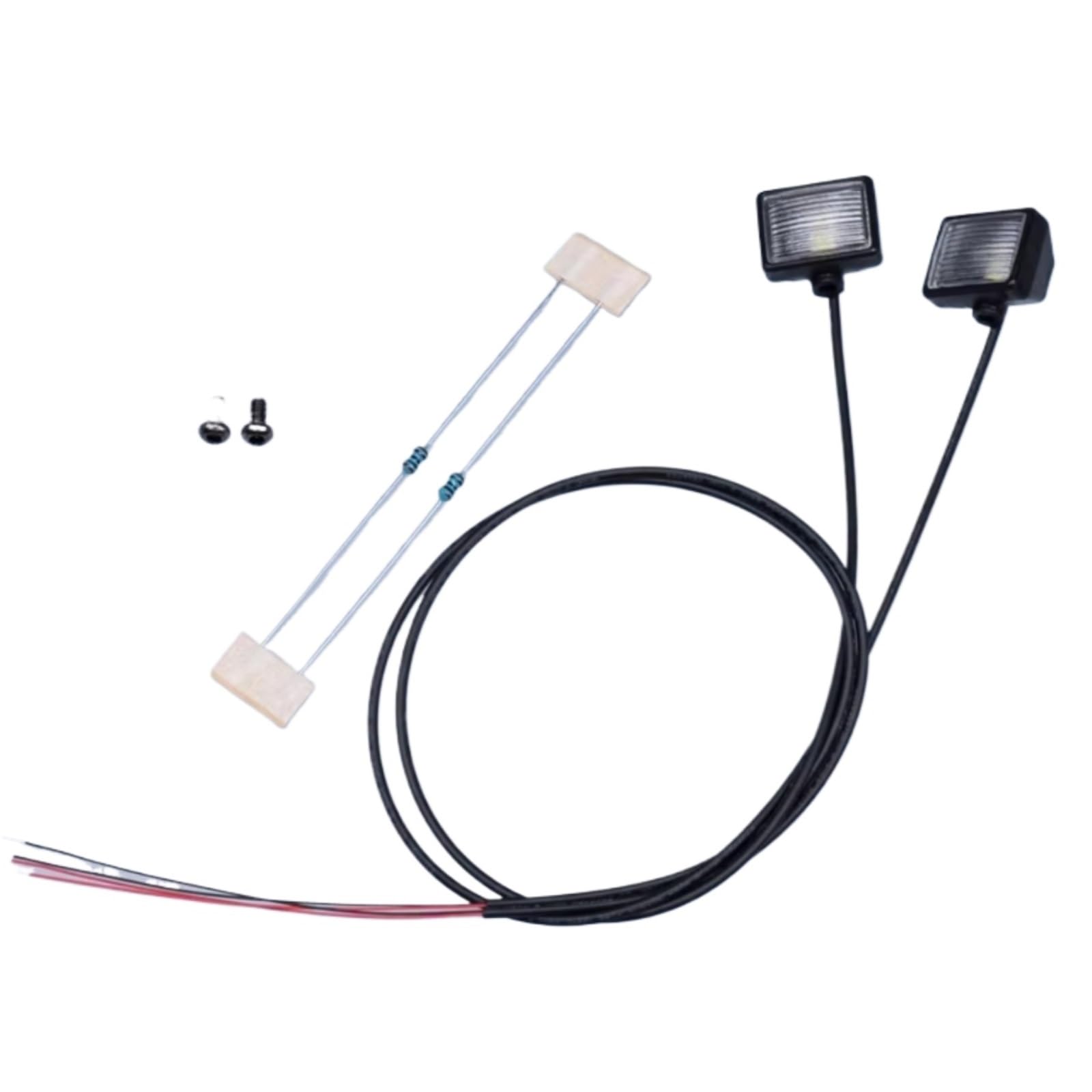 RC Coche Faros Delanteros para Tamiya 1/14 Focos para Brazo De Excavadora Maqueta Big Mac Luces para Maquetas Reequipamiento Remolques Accesorios para Maquinaria De Construcción
