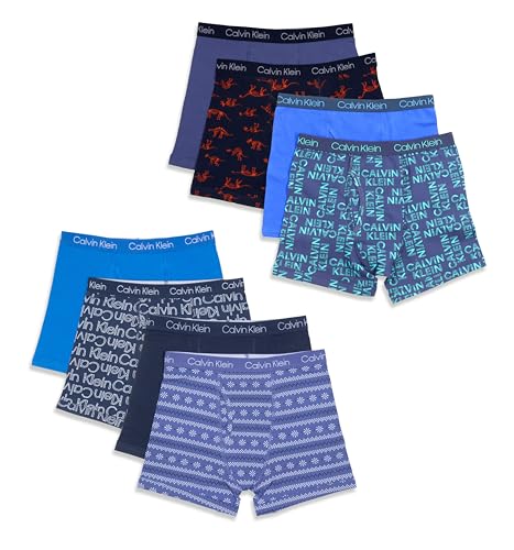 Image of Calvin Klein Kids Boys' Modern Cotton Boxer Brief Underwear 8-Pack