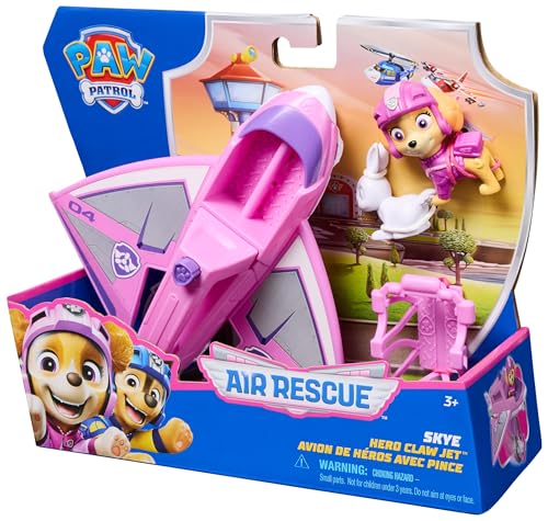 Paw Patrol: Air Rescue Skye Action Figure & Hero Claw Jet Plane with Retractable Claw, Rescue Basket & Bunny, Kids’ Toys for Boys & Girls Aged 3+ - Image 6