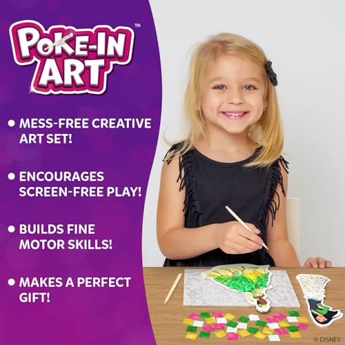 Image of Skillmatics Poke-in Art - Disney Princesses, Mess-Free Fun for Kids, Screen-Free Entertainment, DIY Wood Craft Kits, Creative Activity, Gifts for Girls Ages 4, 5, 6, 7, 8, 9