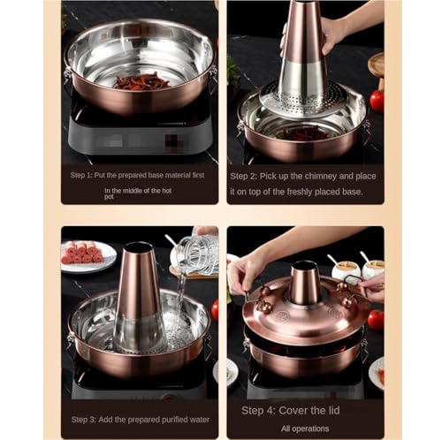 Olla para hotpot de acero inoxidable 34 cm miniatura 5