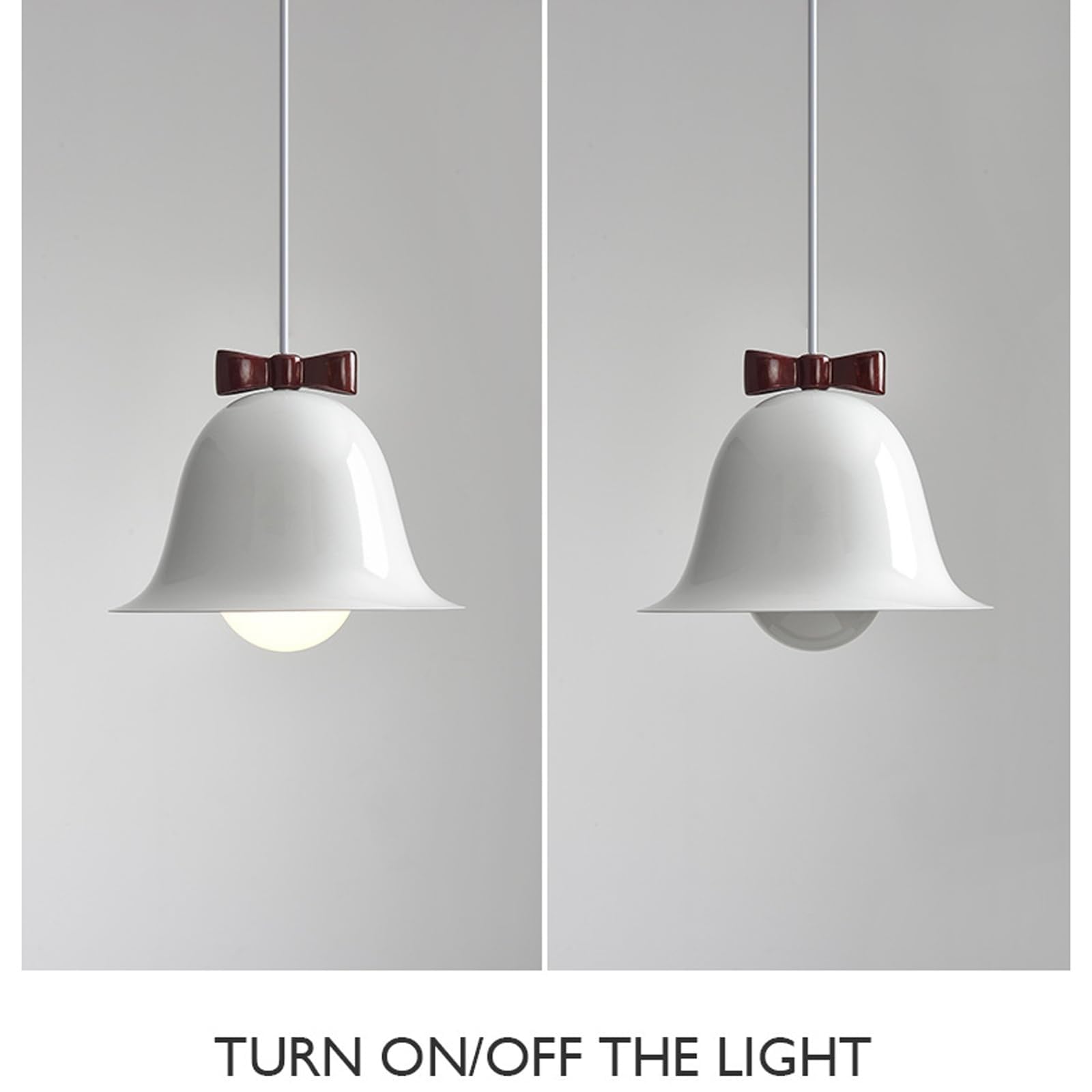 Lampa sufitowa w kształcie łuku, regulowana lampa sufitowa, dzwonek, lampa sufitowa z malowanym metalowym kloszem (beżowa)