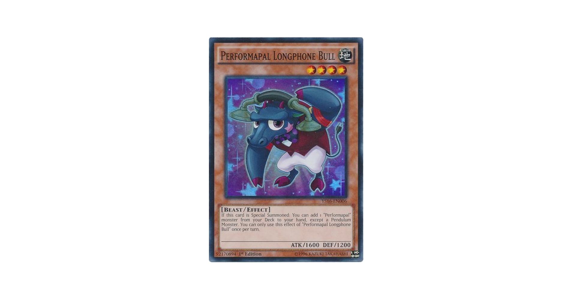 Amazon.com: YU-GI-OH! - Performapal Longphone Bull (YS16