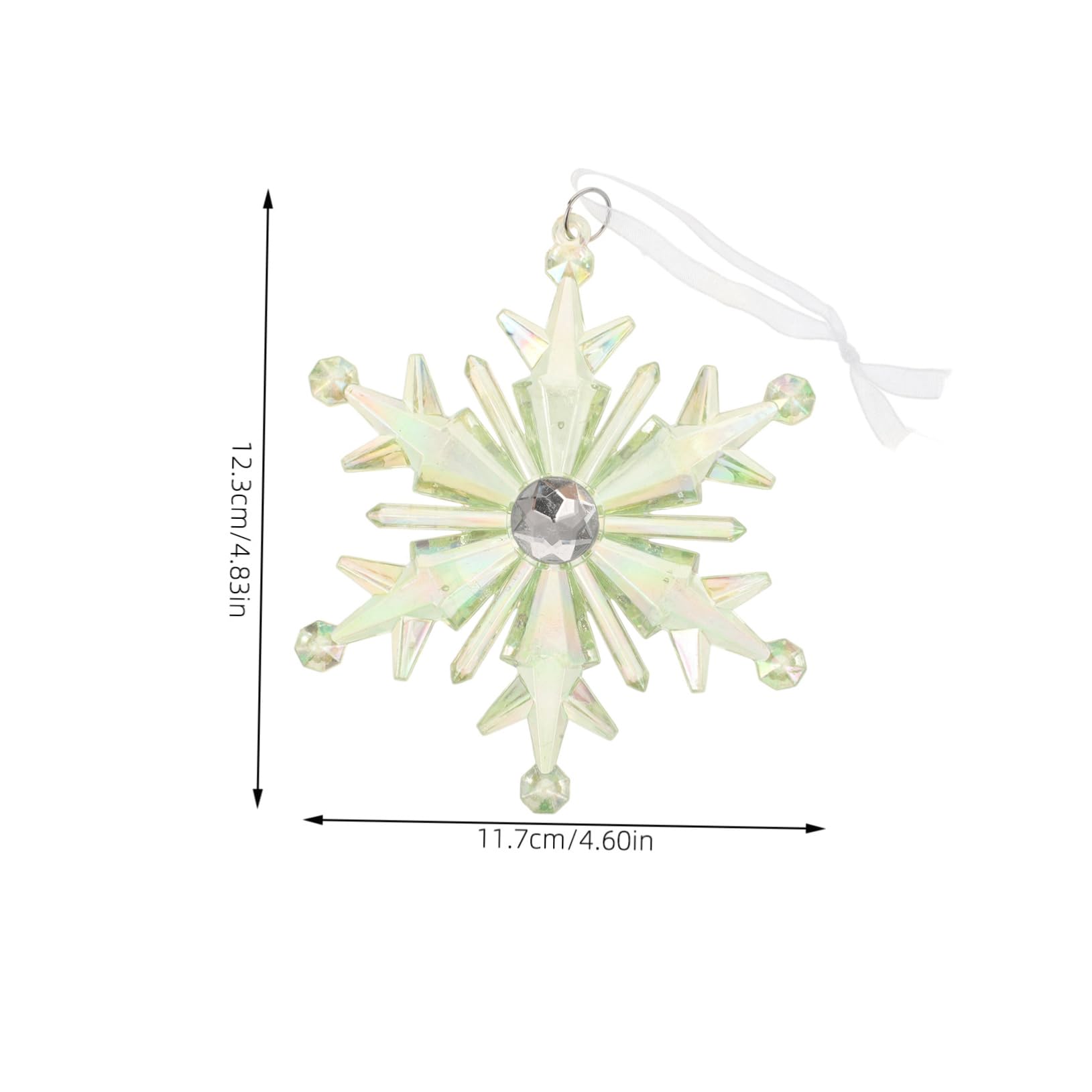 CONGARTENO Snowflake Ornaments Glittering Decorations for Christmas Trees Weddings and Holiday Displays Ready to Reusable Sparkling Fake Snowflake Design