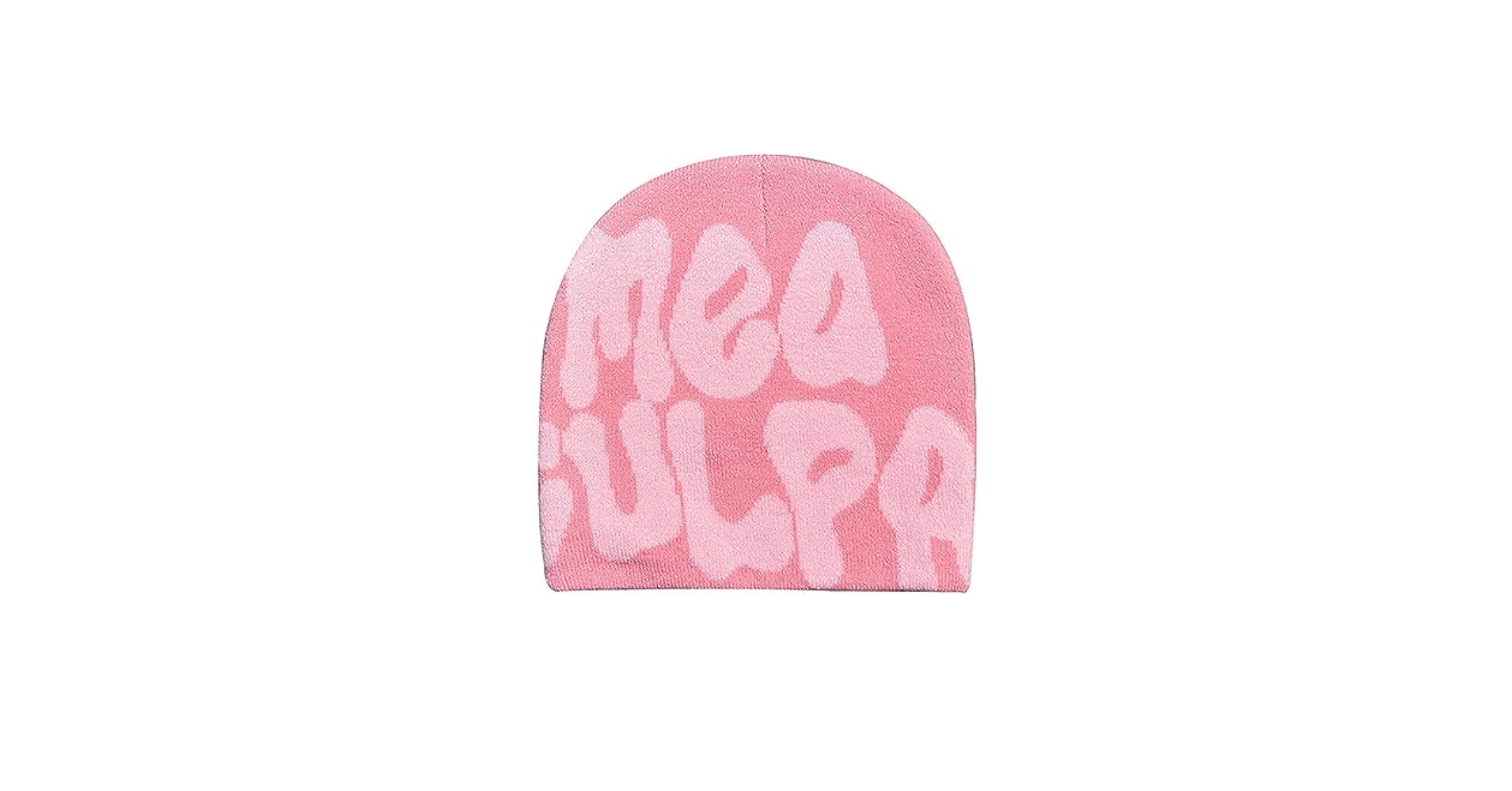 GFLPO Unisex Pink Beanie Hat, One Size, Wireless Winter Knit