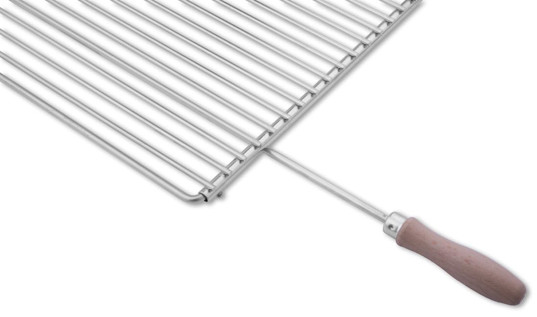 Deos-grill Rejilla Barbacoa INOX Ajustable 65–90 × 45 cm con Asas | Diseño ajustable con asas