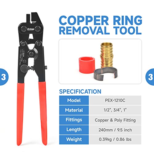 Icrimp Iws-1807Cn Pex Crimping Tool Kit With Pex Crimpers thumb #3