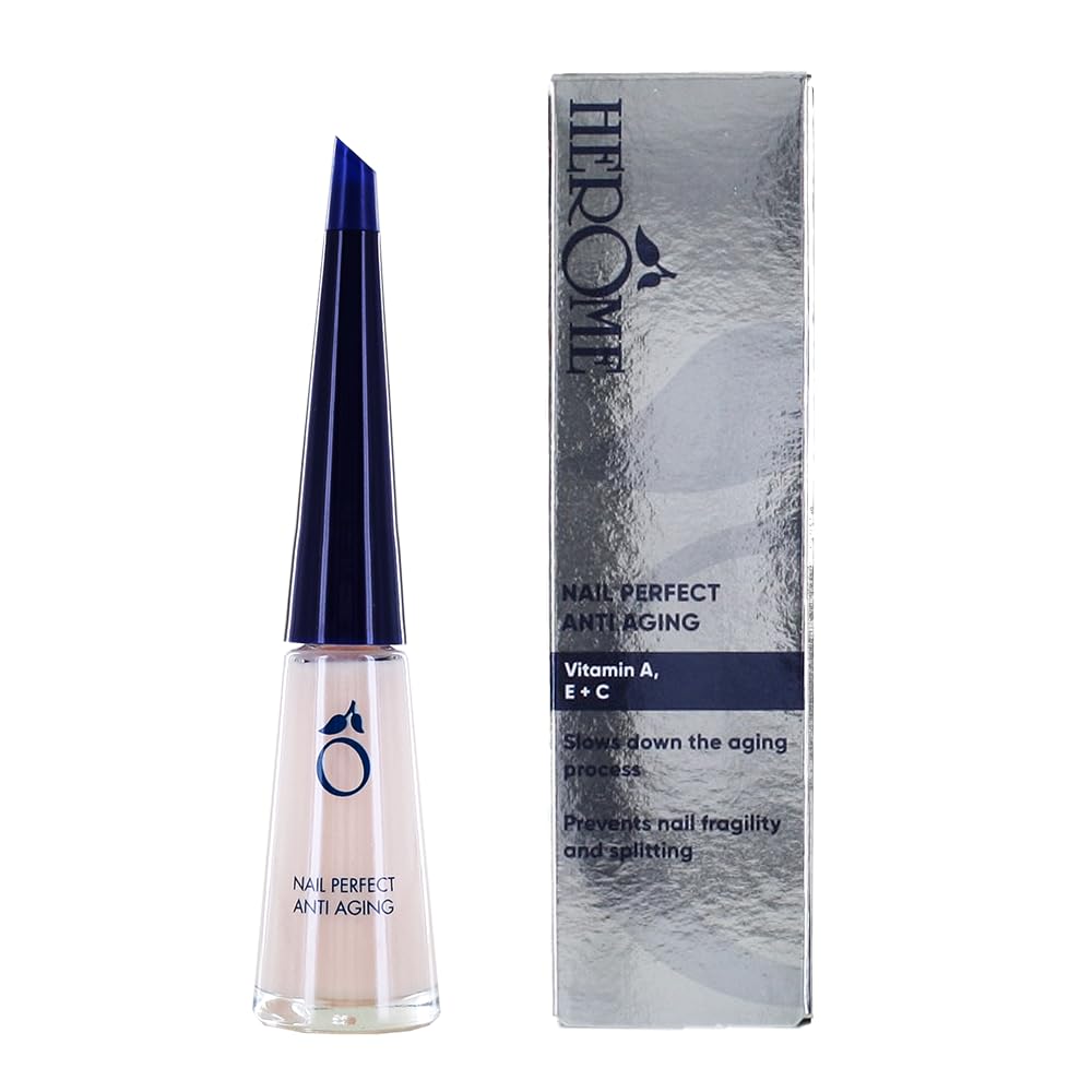 Herome Vernis Ongles Parfaits Anti-​Age - Vernis à Ongles Anti Striés - Protège, Lisse et Soigne les Ongles (Nail Perfect Anti-​Ageing) - 10ml.
