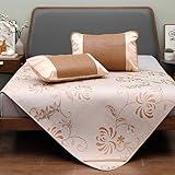 OAKVYNE para Dormitorio Estera De Bambú De Verano, Esterilla De Bambú De Hielo, Plegable Colchoneta para Bamboo, Estera Plegable De Doble Cara, Colchoneta De para Dormir(90 * 190cm/35.43 * 74.80in)