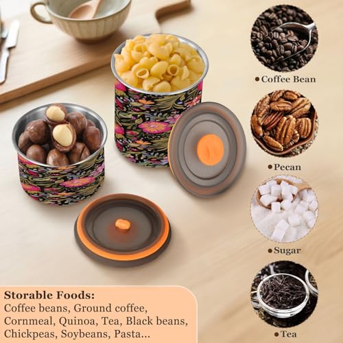 Contenedor hermético de acero inoxidable para café 500 ml miniatura 6