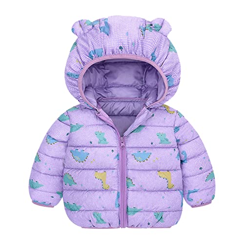 Winter Down Coats for Kids Baby Boys Girls Light Puffer Padded Jacket Bear Hoods Infant Warm Outerwear