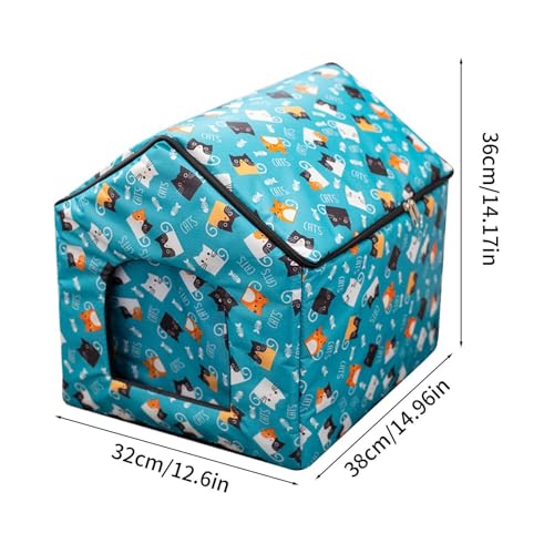 Refugio impermeable para mascotas de diseño compacto 60x45cm 3