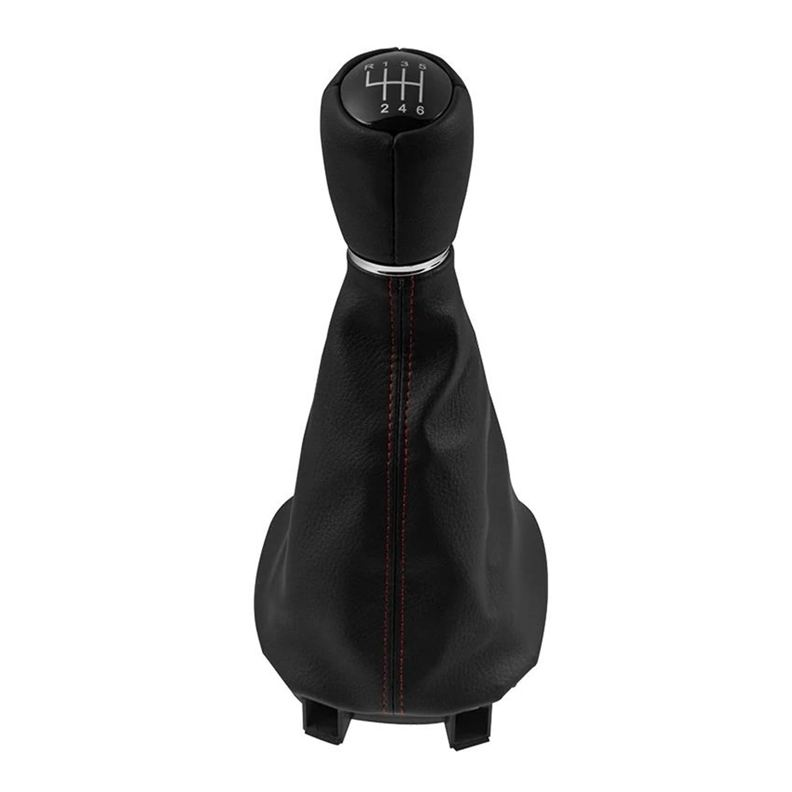Uifcog Black Gear Shifter Knob For Seat For Leon Mk1 1998-2006 5/6 Speed Mt Gear Shift Knob Lever Stick Gaiter Boot Cover Interior Decorate(For 6 Speed)