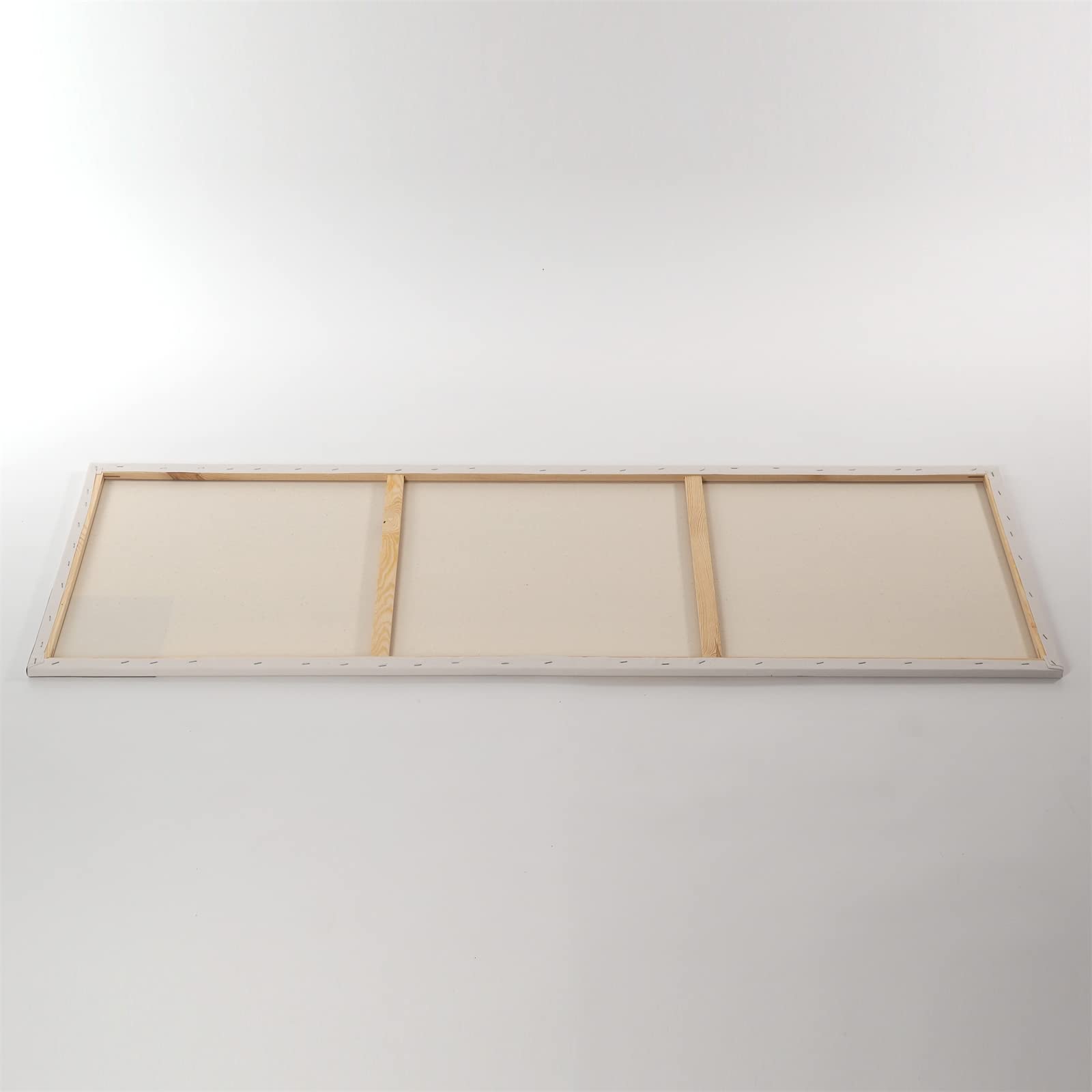 2 TOILES A PEINDRE B.K. BASIC | 50x150 cm, 100% coton, apprêt à peindre de qualité | châssis tendu prêt à peindre