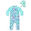 weVSwe Baby Green Scales Swimsuit Girl Rash Guard Sun Protection Easy ...