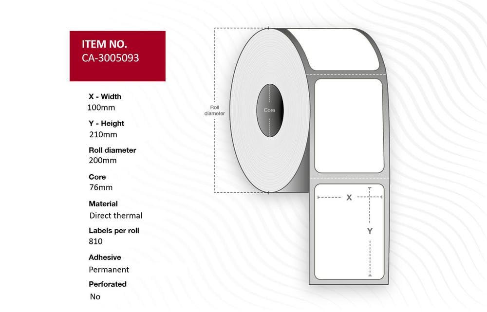 Capture Ca-3005093 Printer Label