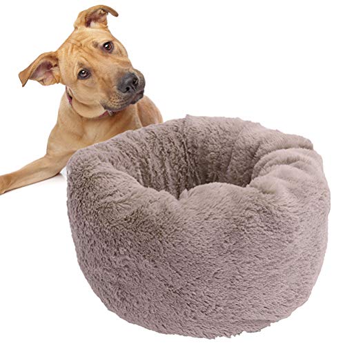 Donut Cuddler Round Donut Cat and Dog Almofada Cama Aquecimento e Canil Sofá Confortável Para Cachor