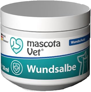 mascota Vet - Wundsalbe – Natürliche Unterstützung der Wundheilung, mit Insektenfett, Bienenwachs & Hyaluron, entzündungshemmend & antibakteriell, für Hunde, Katzen, Pferde & Kleintiere product image