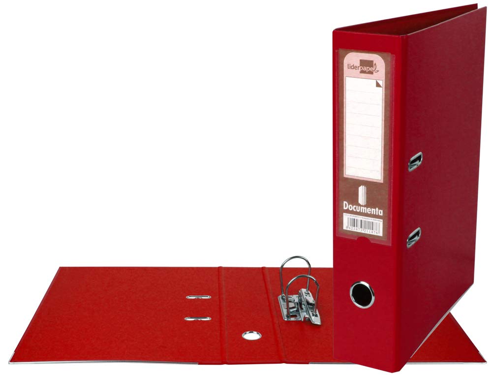 liderpapel AZ27 - Lever Arch File with Rado, red