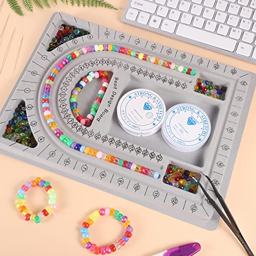 Wsicse Bead Boards For Jewelry Making, Bead Measuring Board Bead Design Boards Jewelry Design Mats Beading Tray For Diy Jewelry Making #TOP3