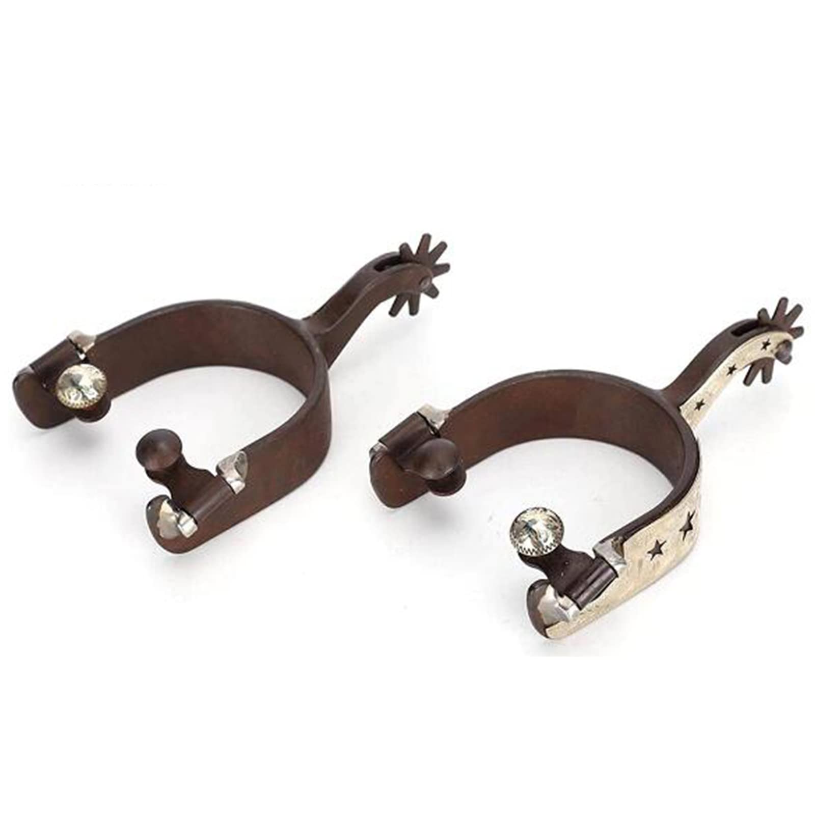 Z\u0026X 1 Pair Riding Spurs Handmade Carved 