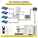 VEVOR PV Combiner Box, 4 String with 15A Rated Current Fuse, 63A Circuit Breaker, Lightning Arreste Connector for On/Off Grid Solar Panel System, IP65 Waterproof, 6 String-15A, White