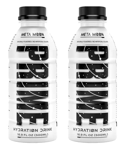 Lemon Flavor Prime Energy Drink With Zero Sugar Added Meta Moon Delicious Exotic Flavour 500Ml (Pack Of 2)