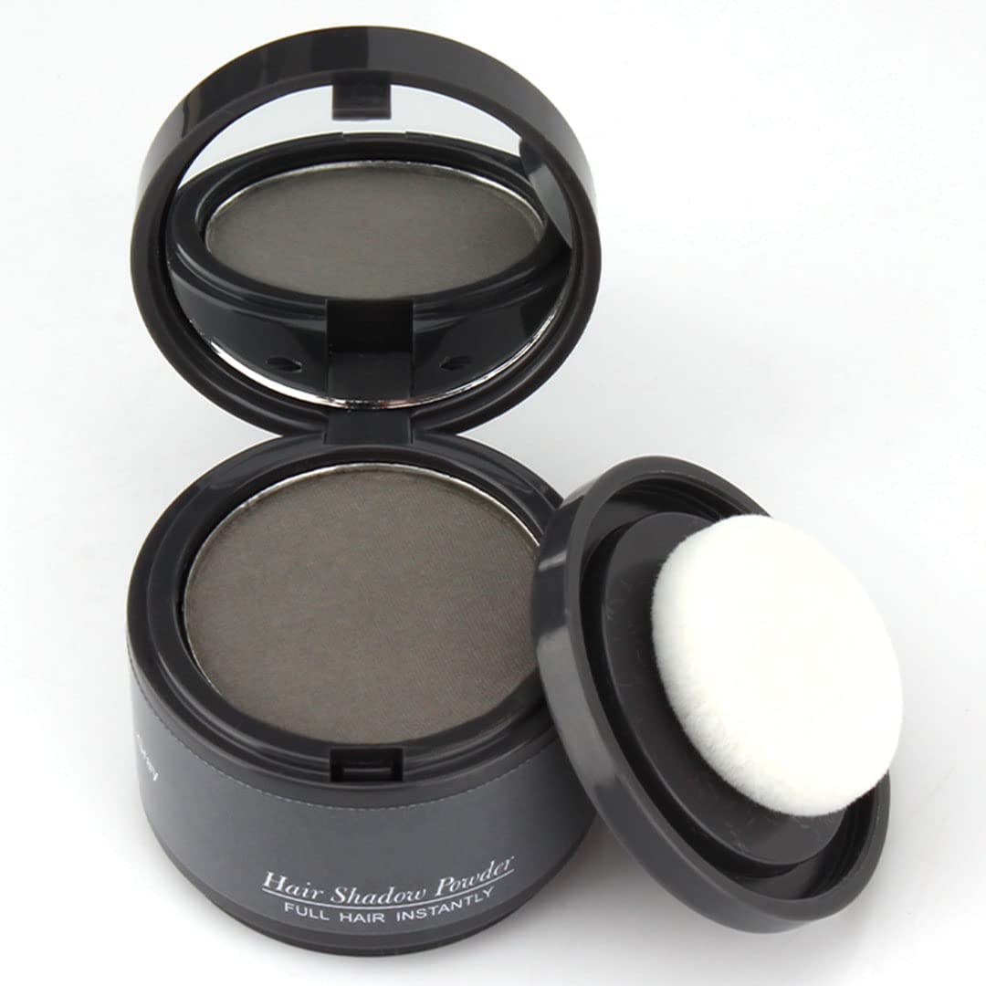 Gowwim Root Touch up Powder, Instantly Gray Hair Cover up Hairline Powder for Women & Men Waterproof and Sweatproof Root Cover Up Long-Lasting for Thinning & Loss Hair (Gray1)