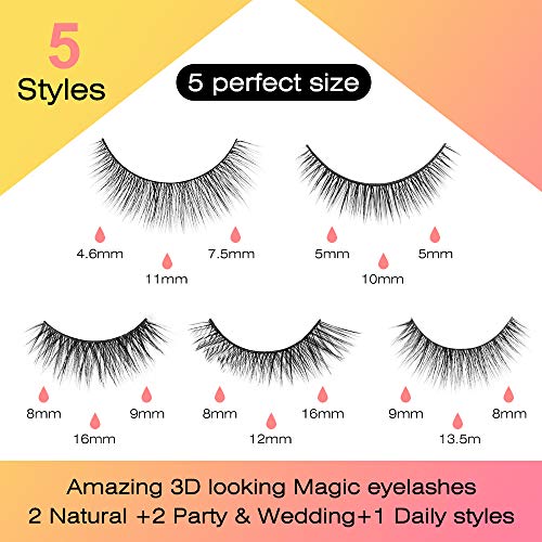 image for SEAPANHE Magnetic Eyelashes and Eyeliner Kit -Magnetic Eyelashes With 