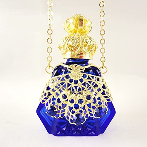 Flacons parfum de luxe en verre bleu anti-UV pour protéger vos huiles de 6 ml