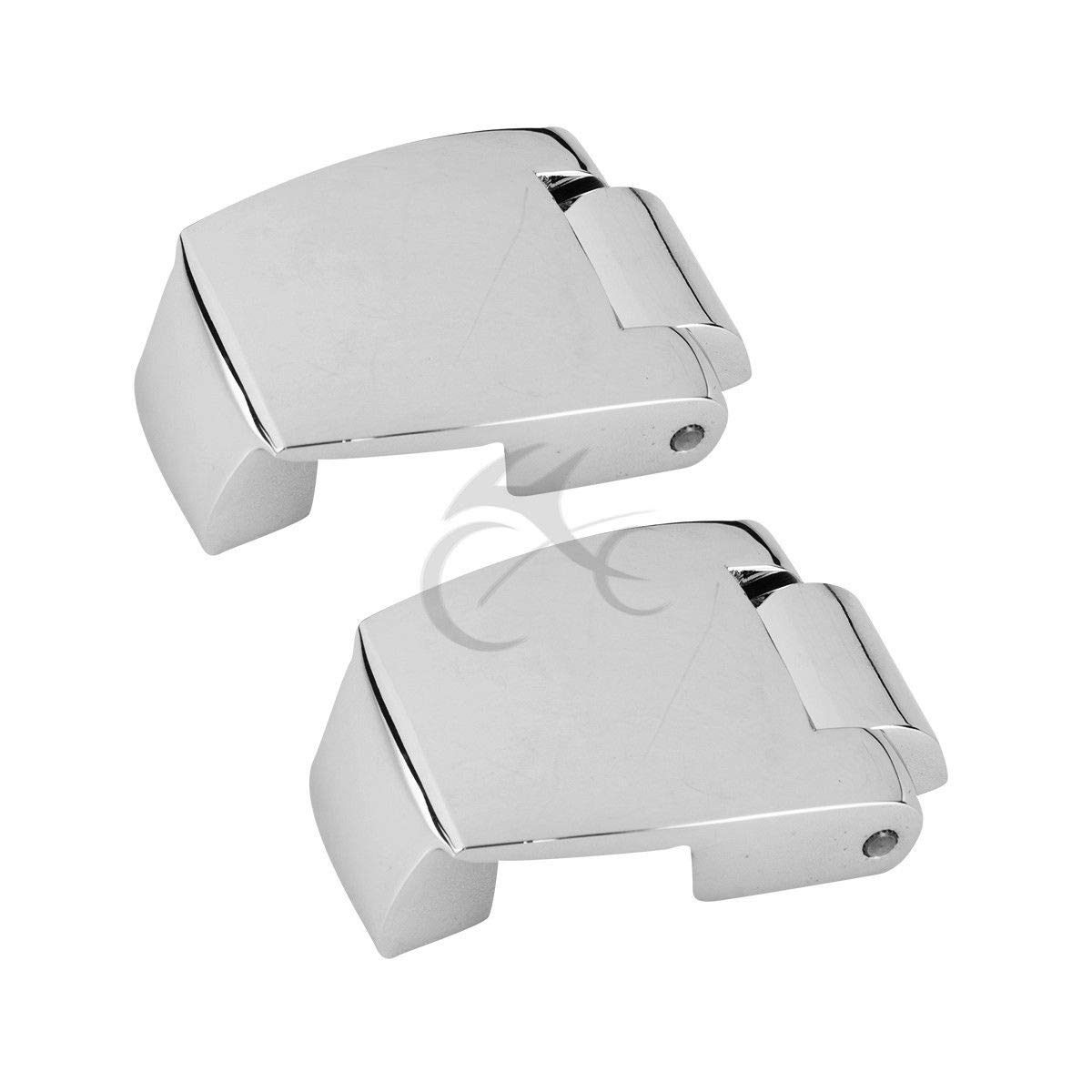 XFMT Chrome Premium Tour Pack HingesTrunk Luggage Hinges Compatible with Harley Street Glide Trikes 1988-2013