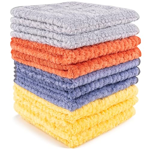 Microfiber Cleaning Cloth,10 Pack Cleaning Towels for Dish Drying Washing, 12
