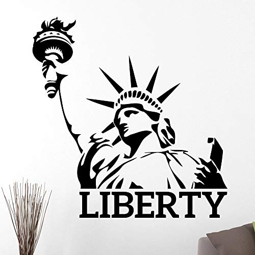 HANZHAO Stickers muraux Statue de la Liberté Statue de la Liberté Accueil Design d'intérieur Stickers muraux Vinyle Chambre Salon Décoration Peintures...