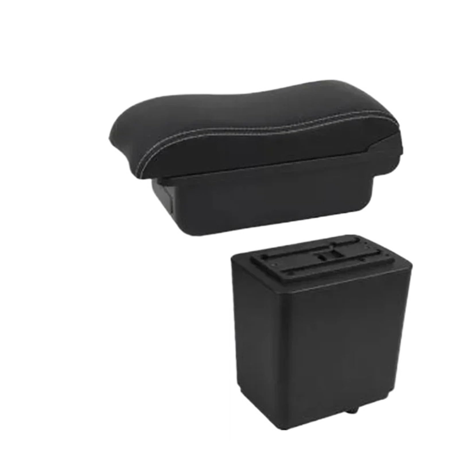 UMDJJU For Citroen For Berlingo Car Armrest Box Dedicated Retrofit Storage Accessories Car Centre Console Armrest Box(A2 white line No USB)