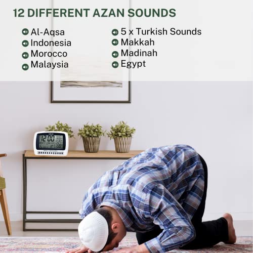 Mirac Automatic Islamic Desk Azan Clock #TOP3