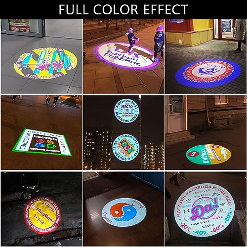 YYD Logo Projector Lights Custom GOBO projectors for Store Business or wall Outdoor Waterproof ip67 HD led for Shop Advertising and Wedding by YYD - Image 9