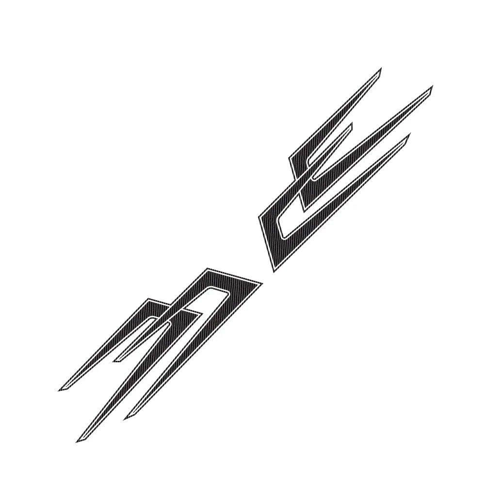 Auto Accessory Car Door Side Vinyl Stickers Auto Tuning Accessories(Carbon Fiber)
