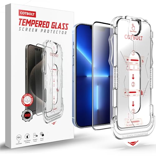 Image of Tempered Glass for iPhone 13 Pro Max /iPhone 14 Plus Tempered Glass Screen Protector with (Easy Installation Kit) Anti Scratch, Bubble Free