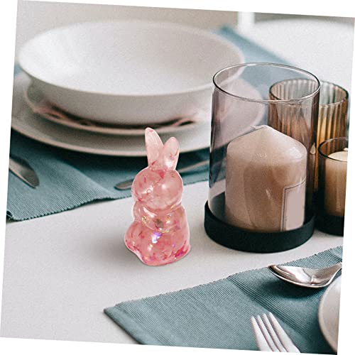 Statues de Lapin en Cristal pour Décoration d'Intérieur Feng Shui de Salon et Bureau