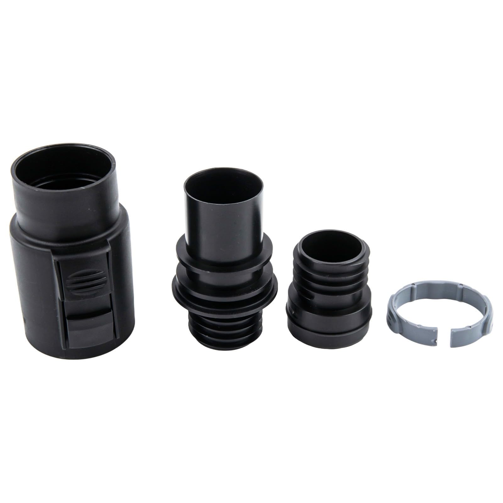 Karcher - Set di 4 connettori per tubi flessibili compatibili con aspirapolvere WD1, WD2, WD4, WD5, WD6, colore: nero